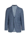 SAKS FIFTH AVENUE MEN'S COLLECTION CHECK SPORTCOAT,400013311945
