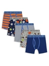 ANDY & EVAN LITTLE BOY'S & BOY'S 5-PACK BOXER BRIEFS,400013353734