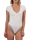 ATM ANTHONY THOMAS MELILLO DEEP V-NECK BODYSUIT,400013519028