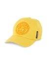 Versace Medusa Logo Baseball Cap In Yellow