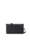 Mcm Visetos Coated Canvas Smartphone Case In Black,grey