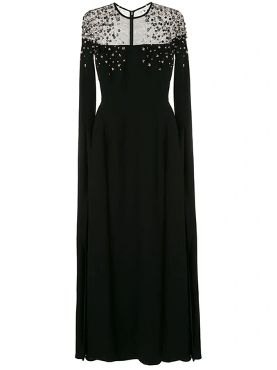 Saiid Kobeisy Embellished Panel Dress In Black
