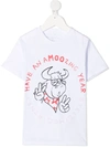Stella Mccartney Lunar New Year Ox Print T-shirt In White