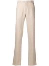 Billionaire Crest Embroidery Tailored Trousers In Neutrals