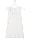 La Perla Teen Lace-panel Sleeveless Top In White