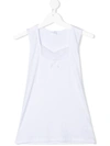 La Perla Teen Lace-panel Sleeveless Top In White