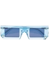 Jacquemus Les Lunettes Soleil Rectangle-frame Sunglasses In Blau