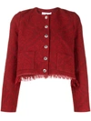 MARINE SERRE CROPPED JACQUARD JACKET