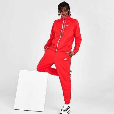 Nike Men's Sportswear Tribute Jogger Pants In University Red/white