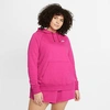 Nike Women's Sportswear Essential Hoodie (plus Size) In Fireberry/heather/white