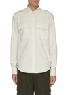 Helmut Lang Back Strap Double Flap Pocket Shirt In White