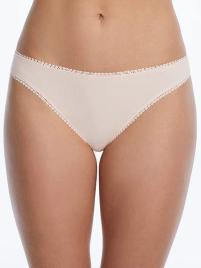 On Gossamer Cabana Cotton Low Rise Hip G Thong In Blush