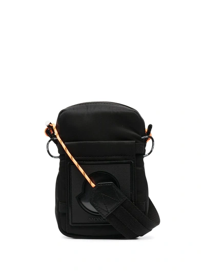 Moncler Extreme Phone-case Messanger Bag In Black