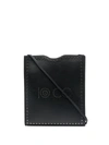 10 CORSO COMO LOGO-STUDDED LEATHER SHOULDER BAG