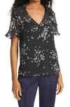 TED BAKER KLEAA FLORAL PRINT TOP,5059353454775