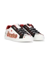 DOLCE & GABBANA LOGO-PRINT LACE-UP SNEAKERS