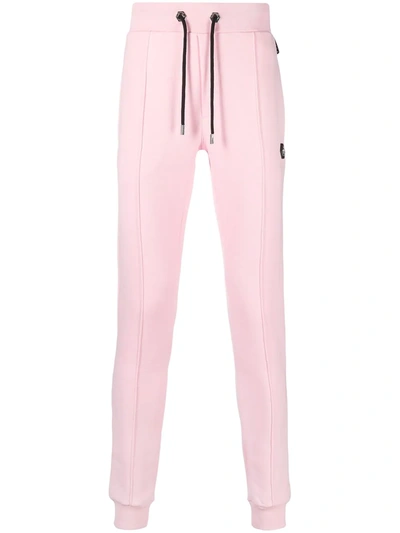 Philipp Plein 带logo贴花紧身运动裤 In Pink