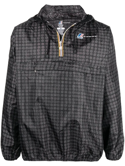 10 Corso Como Printed Windbreaker In Black