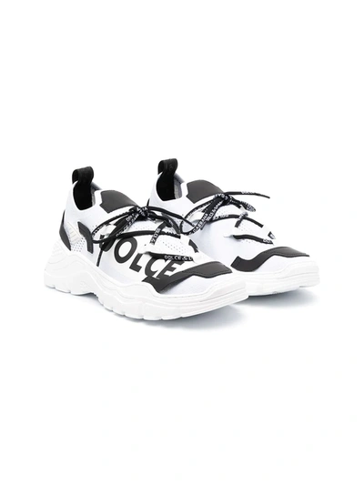 Dolce & Gabbana Kids' Boys White Logo Daymaster Trainers