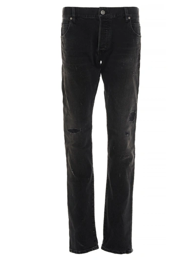 Balmain Jeans In Nero