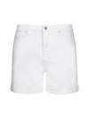 7 FOR ALL MANKIND BOY TWILL SHORTS,JSWUA850WH -WHITE