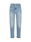 7 FOR ALL MANKIND MALIA LUXE CROPPED JEANS,JSA71200SD -LIGHTBLUE