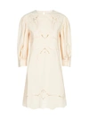 SEE BY CHLOÉ BRODERIE ANGLAISE COTTON MINI DRESS,11730001