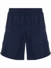 Alexander Mcqueen Swim Trunks With Logo In Blue