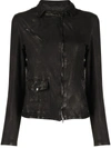 SALVATORE SANTORO ZIP-UP LEATHER JACKET