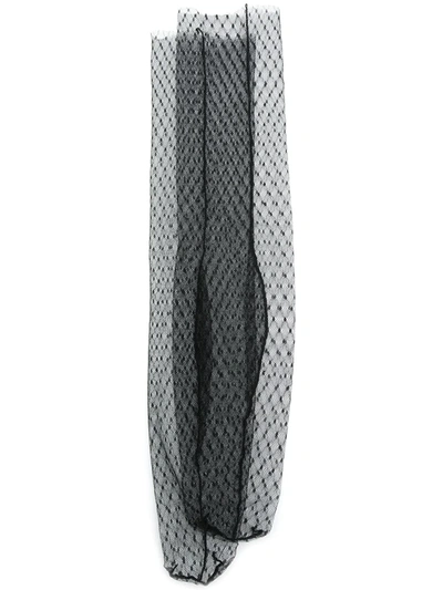 Maison Close Mesh Mid-calf Socks In Black