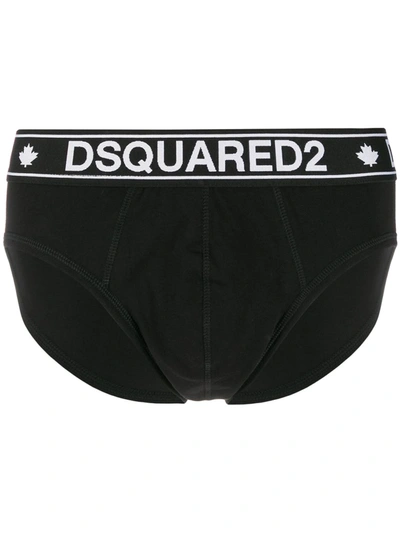 Dsquared2 Logo Briefs In Black