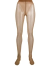 Wolford Luxe 9 Stretch-knit Tights In Neutrals