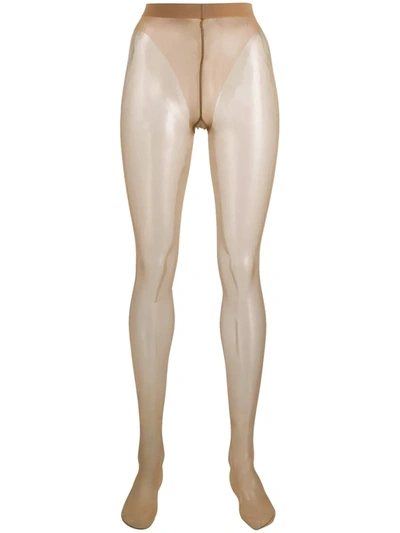 Wolford Luxe 9 Tights In Neutral