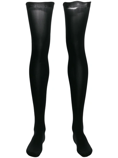 Wolford Fatal 80 Seamless Stay-ups In Multi-colored