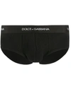 Dolce & Gabbana Pack Containing Two Brando Briefs Of The Same Color In Black