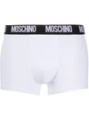 Moschino Logo Boxers In White