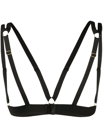 Maison Close Naked Triangle Bra In Black
