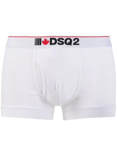 Dsquared2 Logo Band Boxers In White
