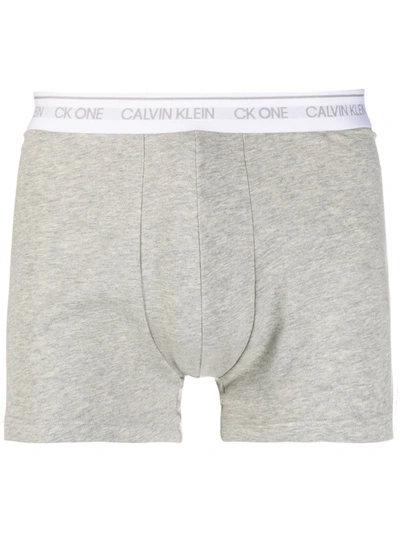 Calvin Klein Underwear Logo Fitted Boxers In Grey