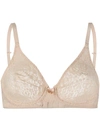 Wacoal Halo Lace Moulded Underwire Bra In Natural Nude