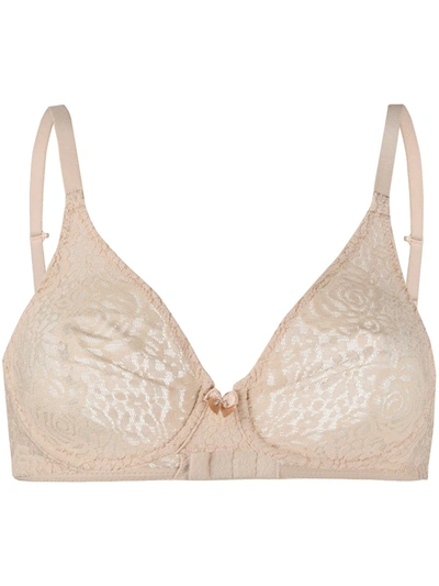 Wacoal Halo Lace Moulded Underwire Bra In Natural Nude