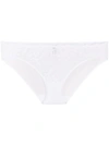 Wacoal Embrace Lace White Tulle Briefs In White