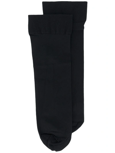 Wolford Sheer Ankle Socks In Black