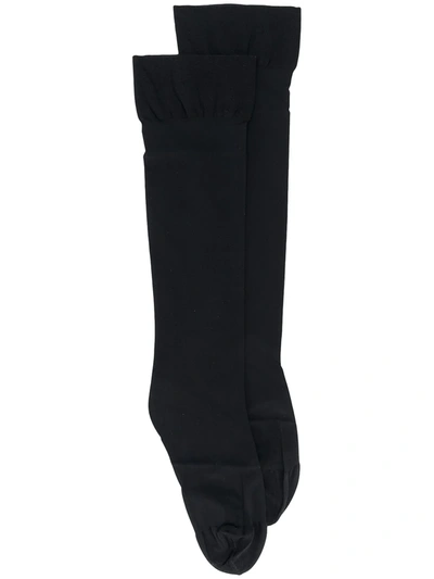 Wolford Individual 10 Knee Socks In Black