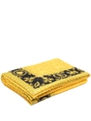 Versace Home Logo-print Bath Towel In Yellow