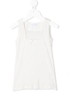 LA PERLA LACE-PANEL SLEEVELESS TOP