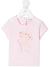 Monnalisa Ballet Slippers T-shirt In Pink