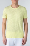 Atm Anthony Thomas Melillo Crewneck T-shirt In Lemon Twis