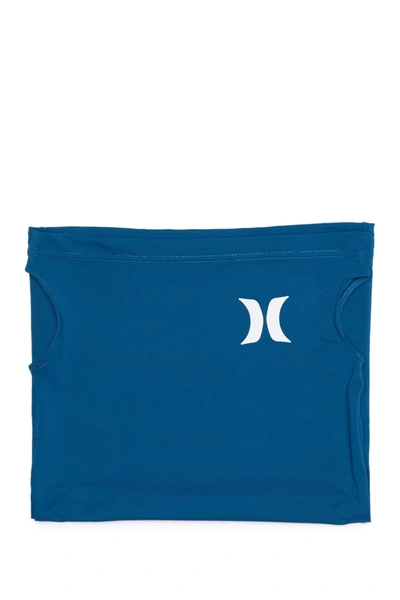 Hurley Ultra Icon Solid Gaiter Face Mask In Blue Void