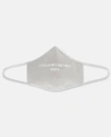 Stella Mccartney Logo-embellished Face Mask In Light Gray / White